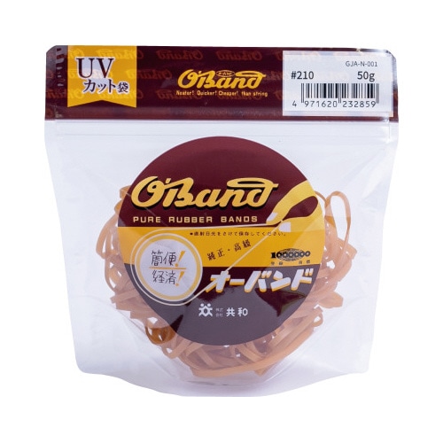 オーバンド　５０ｇ透明袋　＃２１０　アメ