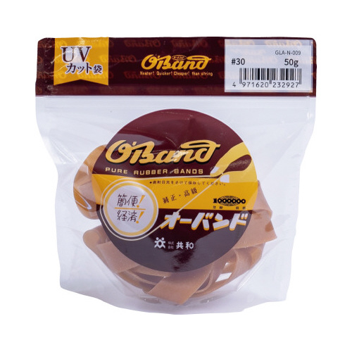 オーバンド　５０ｇ透明袋　＃３０　アメ