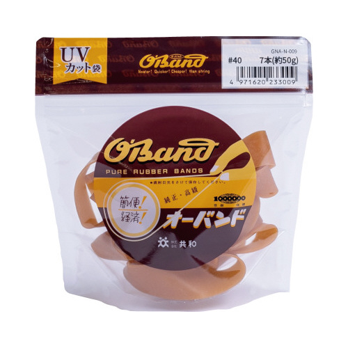 オーバンド　５０ｇ透明袋　＃４０　アメ　７本