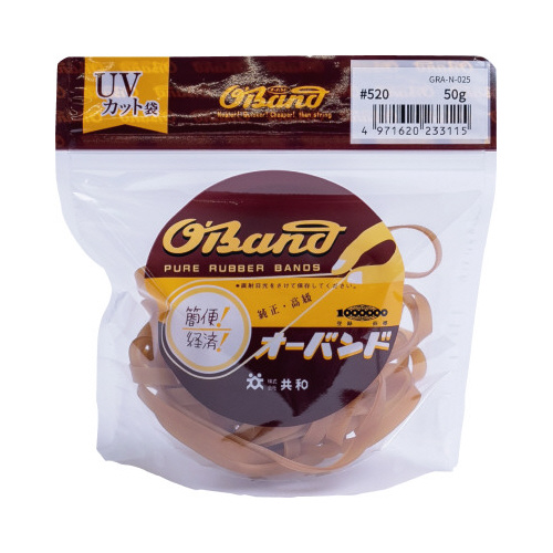 オーバンド　５０ｇ透明袋　＃５２０　アメ