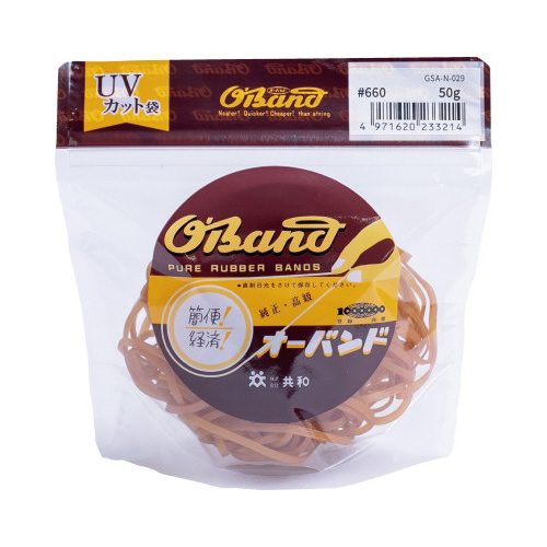 オーバンド　５０ｇ透明袋　＃６６０　アメ