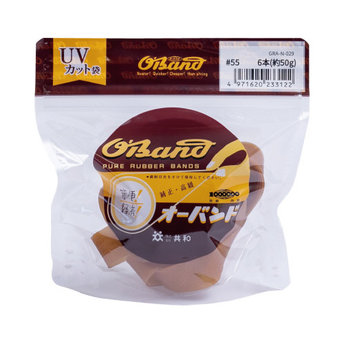 オーバンド　５０ｇ透明袋　＃５５　アメ　６本