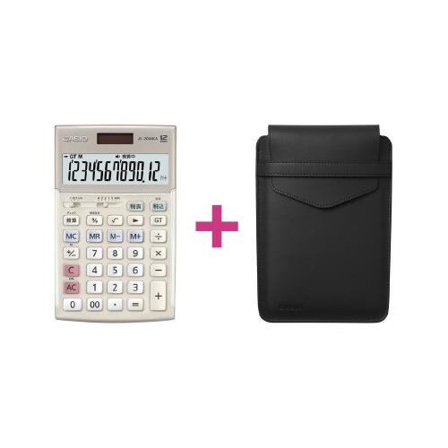 本格実務電卓　ＪＳ－２０ＷＫＡ－ＧＤ　ケースセット
