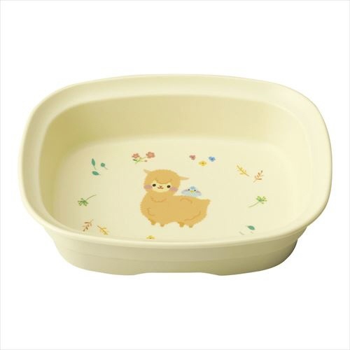 メラミン食器　アルパカーナ　イエロー角小鉢