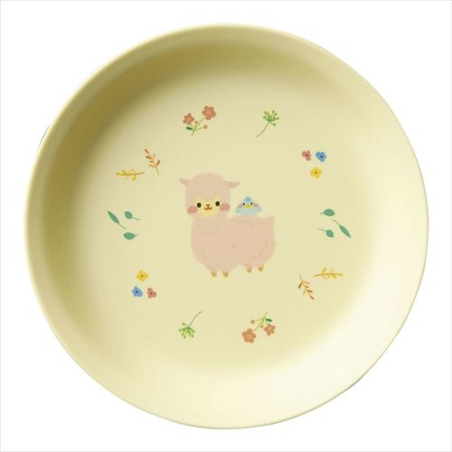 メラミン食器　アルパカーナ　イエロー主菜浅皿