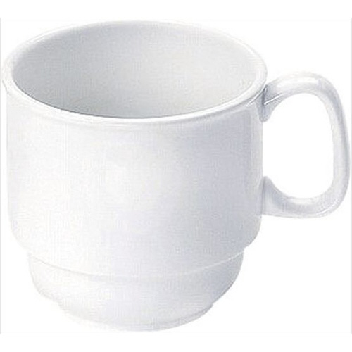 高強度磁器　ホワイトＷＨ－００３　スタッキングマグ