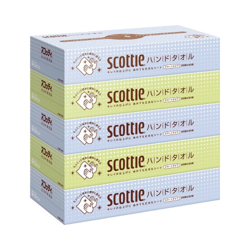 スコッティハンドタオル　１００組（５箱入）