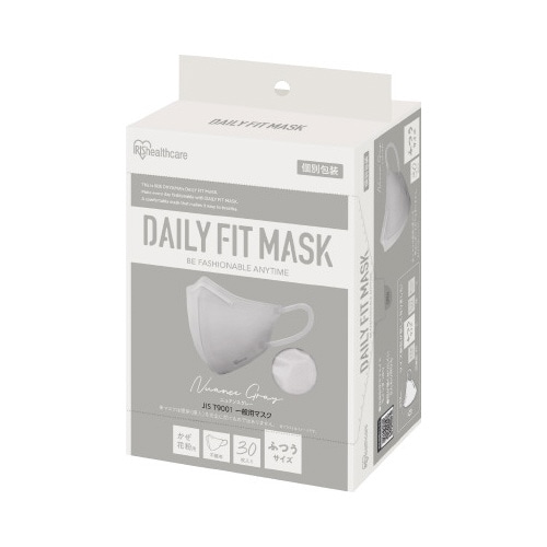 ＤＡＩＬＹ　ＦＩＴ　ＭＡＳＫ　立体ニュアンスグレー