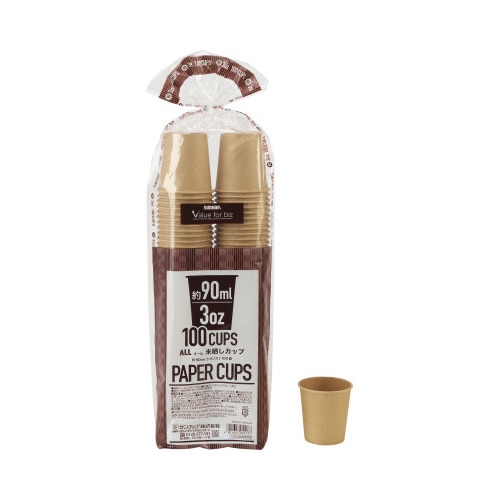 オール未晒しカップ９０ｍｌ１００個×３０