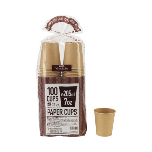 オール未晒しカップ２０５ｍｌ　１００個×５