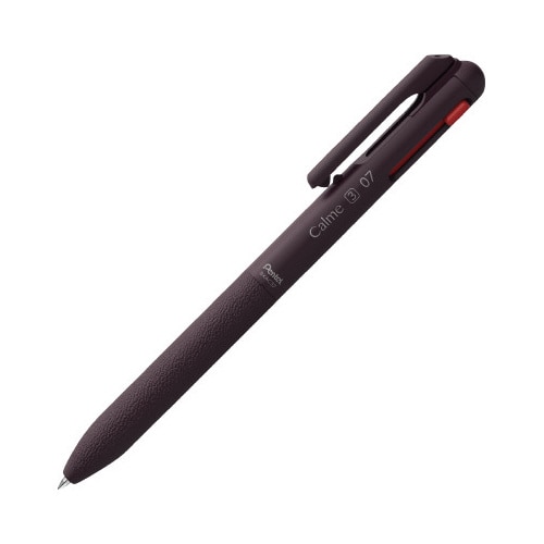 Ｃａｌｍｅ３色ボールペン　０７　栗紫軸　１０セット