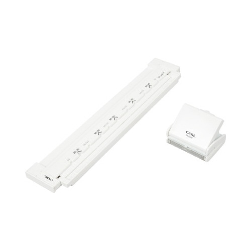 ＩＳＯ規格リングノート用ゲージパンチ　ホワイト