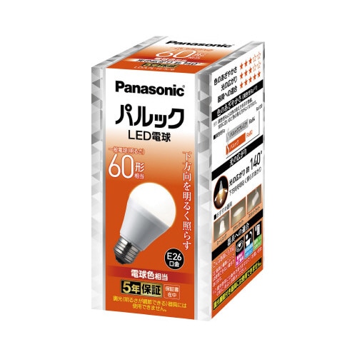 パルック　ＬＥＤ電球６０形電球色　Ｅ２６