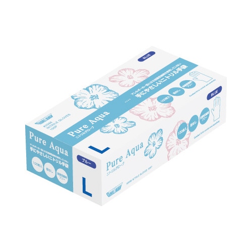 ニトリルグローブ　ピュアアクア　１００枚　Ｌ