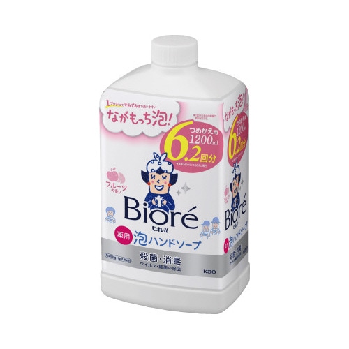 ビオレｕ薬用泡ハンドソープ詰替フルーツ１２００ｍｌ