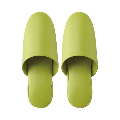 抗菌多機能ビニールスリッパ　前とじ　グリーン４０足