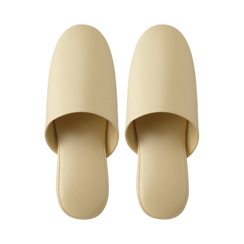 抗菌多機能ビニールスリッパ　前とじ　ベージュ４０足