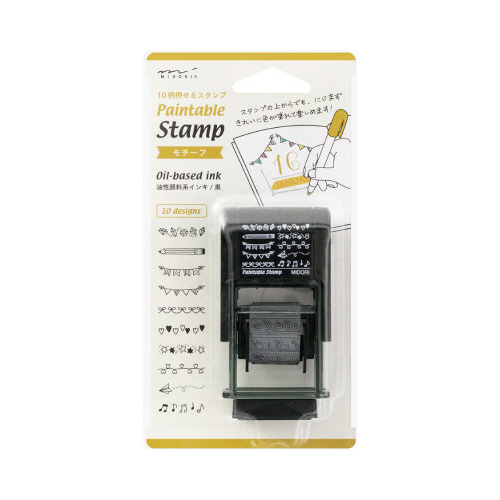 スタンプ　回転印　モチーフ柄