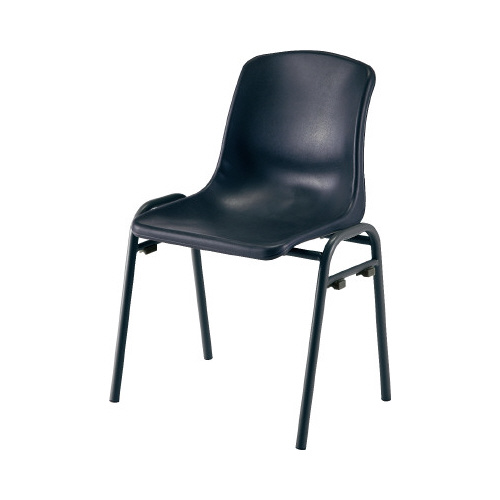 ＳＫ再生樹脂スタッキングチェアブラック４脚セット