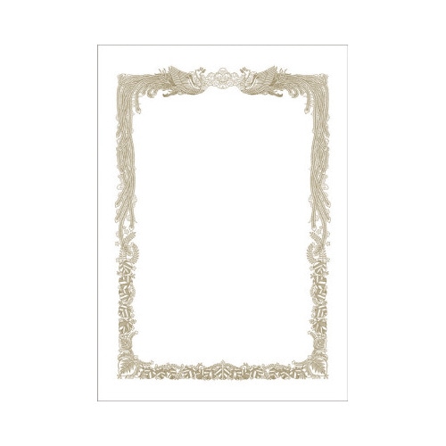 ミニ賞状用紙　Ｂ６判　横書用　１０Ｐ