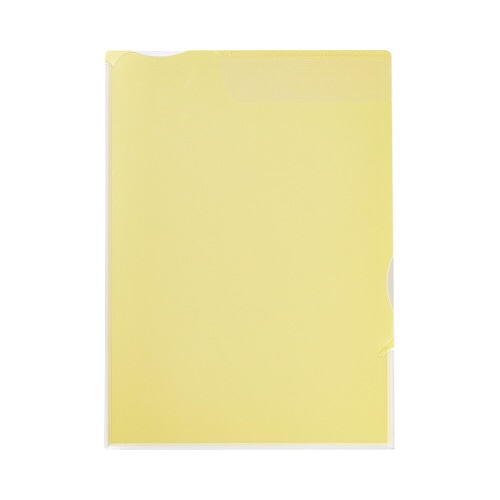 スーパーハードホルダー（マチ付）　Ａ４　黄色