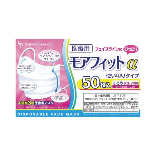 医療用モアフィットアルファ　小さめ　５０枚×２０