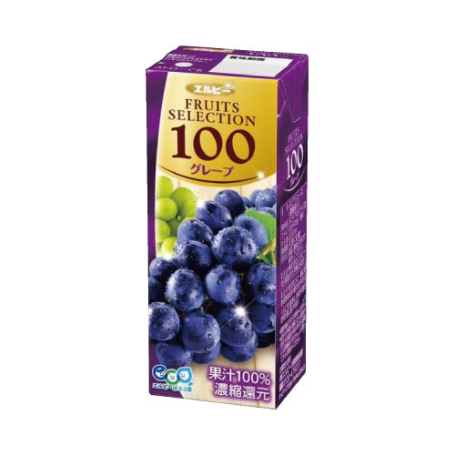 フルーツセレクション　グレープ　２００ｍｌ　２４本※