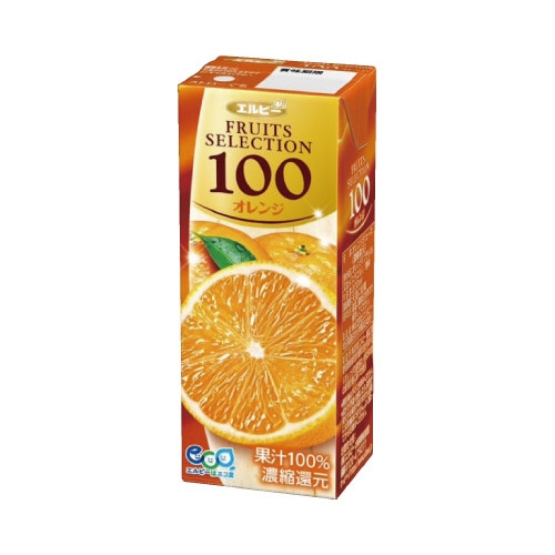 フルーツセレクション　オレンジ　２００ｍｌ　２４本※