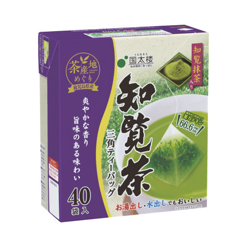 抹茶入り知覧茶三角ＴＢ４０Ｐ×６※