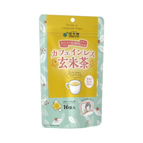 カフェインレス玄米茶三角ＴＢ１６Ｐ×６※