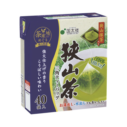 抹茶入り狭山茶三角ＴＢ４０Ｐ×６※