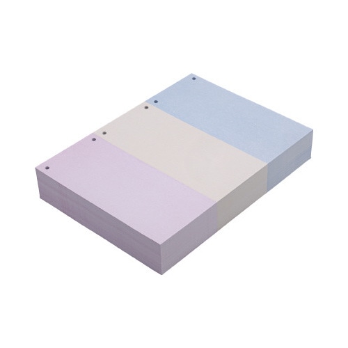 ＦＳＣ認証プリンタ帳票カラー３面６穴　５００枚×６