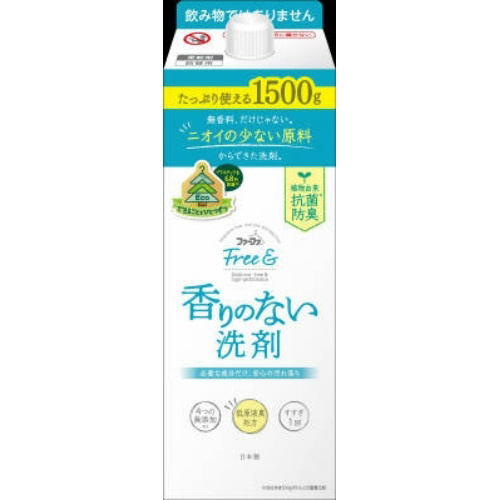 ＦＡフリーアンド液体洗剤　詰替　１５００Ｇ