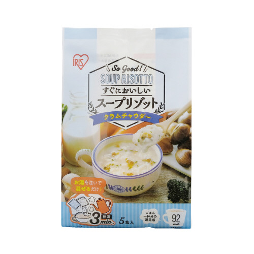 スープリゾット　クラムチャウダー５食パック×１８※