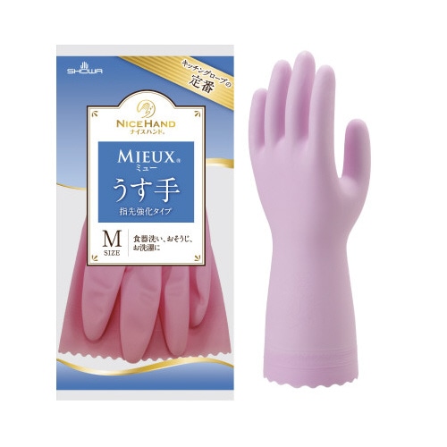 ナイスハンドミュー　薄手　Ｍ　ピンク　１０双