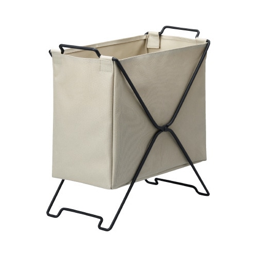 スタックバスケット　ハ－フ　ベージュ　３個