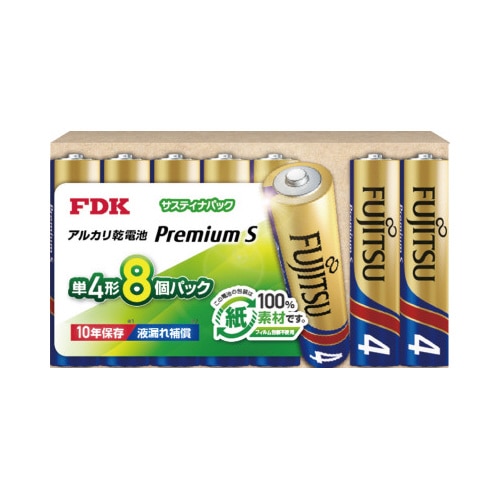 プレミアムＳ　単４　サスティナパック　８本×５