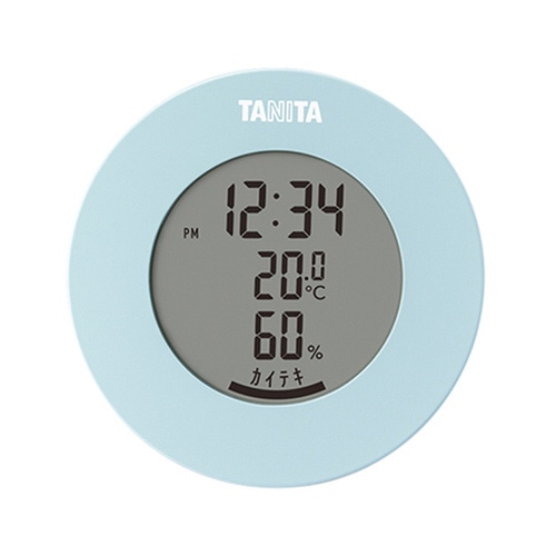 デジタル温湿度計　ライトブルー　ＴＴ－５８５ーＢＬ
