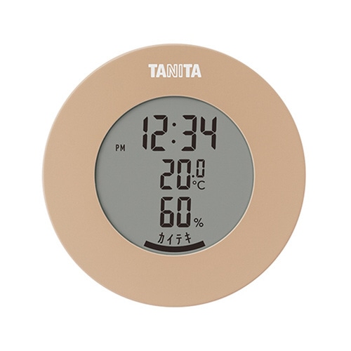 デジタル温湿度計　ライトブラウンＴＴ－５８５ーＢＲ