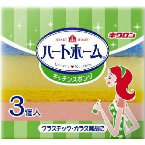 ハートホームキッチンスポンジソフト３Ｐ