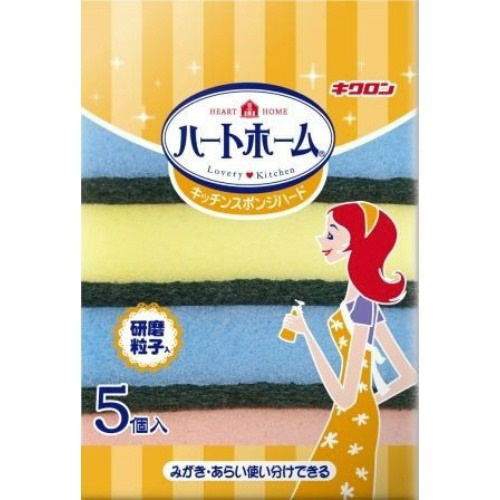 ハートホームキッチンスポンジハード５Ｐ