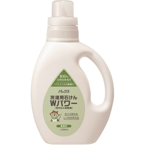 パックス洗濯用液体石けんＷパワー　１２００ＭＬ