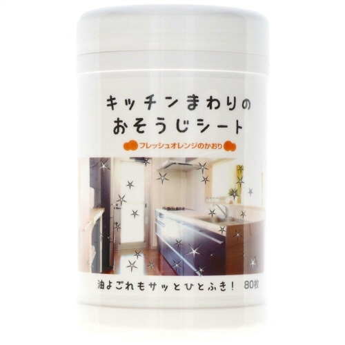 キッチンまわりのおそうじウエットシートボトル８０枚