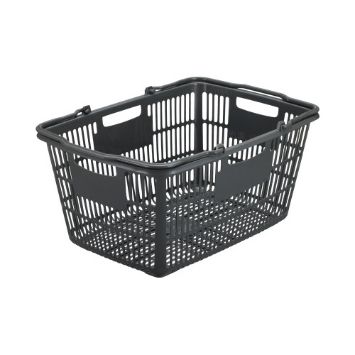 買い物カゴ　３３Ｌ　グレー×２５
