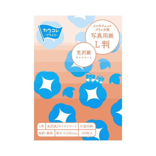 写真用紙　光沢紙　Ｌ判　１００枚　５－９冊