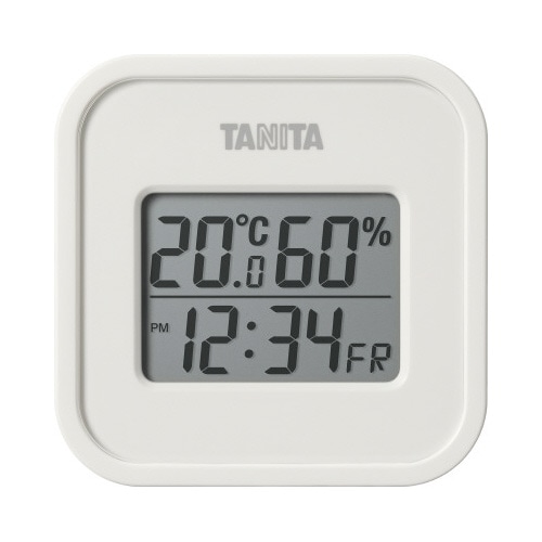 デジタル温湿度計　ＴＴ５８８　アイボリー