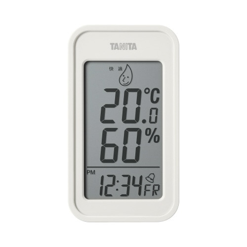 デジタル温湿度計　ＴＴ５８９　アイボリー