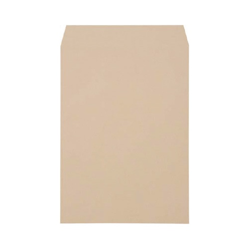 再生紙１００％クラフト封筒　角Ａ４　１００枚×５