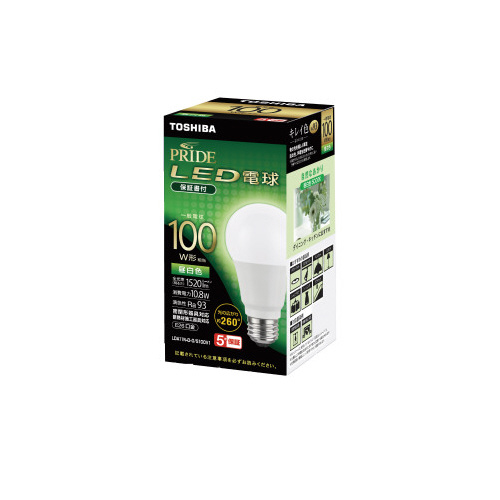 高演色ＬＥＤ電球　１００Ｗ相当　昼白色