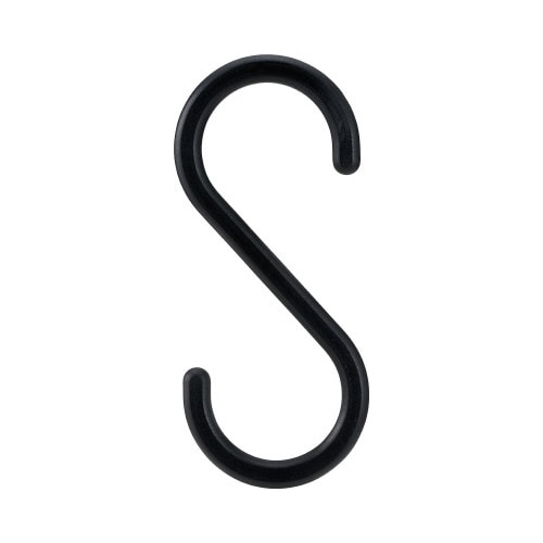 Ｓ字フック（大）４個入×５　ブラック